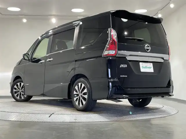 日産 セレナ ハイウェイスターVセレクションⅡ 愛知県 2019(平31)年 4.6万km 黒 純正９インチナビ/両側パワースライドドア/純正フリップダウンモニター/衝突軽減ブレーキ/車線逸脱警報/クリアランスソナー/クルーズコントロール/ドライブレコーダー/ビルトインＥＴＣ/アクセサリーソケット/アイドリングストップ/純正フロアマット/純正16インチアルミホイール