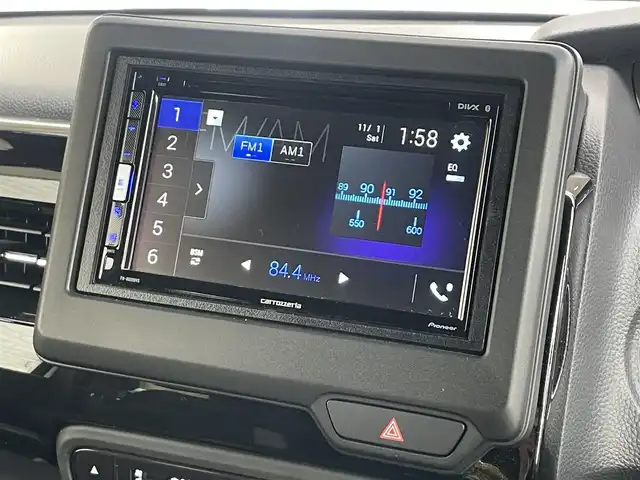 ホンダ Ｎ ＢＯＸ カスタム L 静岡県 2023(令5)年 0.6万km プラチナホワイトパール 1オーナー /ホンダセンシング /ACC/左側パワスラ /ディスプレイオーディオ  /Bカメラ /バックソナー /前席シートヒーター　/オートライト /ブレーキホールド　/ステアリングスイッチ /ウィンカーミラー /純正14インチAW/ウィンカーミラー/スペアキー /保証書/取説