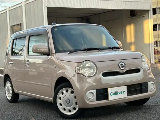 ダイハツ ミラ ココア X スマートセレ SN 静岡県 2015(平27)年 8.5万km ココアベージュマイカメタリック 純正ディスプレイオーディオ/純正フロアマット/純正バイザー/純正オーディオ/オートエアコン/バックカメラ/ETC