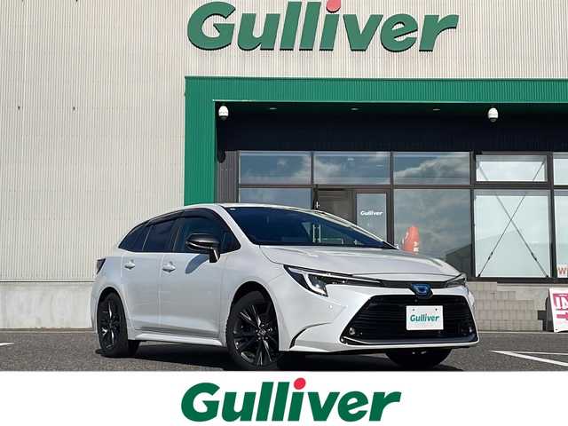 トヨタ カローラツーリング ダブルバイビー 島根県 2023(令5)年 1.7万km プラチナホワイトパールマイカ ワンオーナー/純正10.25インチナビ/フルセグTV・AMFM・Bluetooth/HDMI端子/バックカメラ/ビルトインETC2.0/インテリジェンスルームミラー/　ドライブレコーダー機能付き/トヨタセーフティセンス/レーダークルーズコントロール/プロアクティブドライビングアシスト/前後クリアランスソナー/LEDヘッドライト/オートライト/ハーフレザー/シートヒーター/ハンドルヒーター/レーダー探知機/革巻きステアリング/ステアリングスイッチ/プッシュスタート