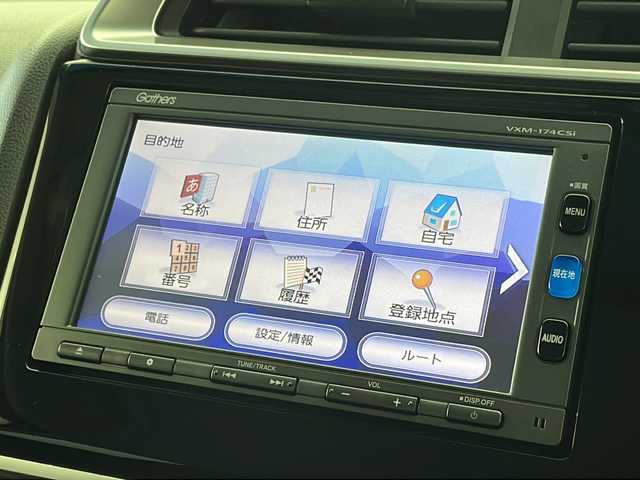 ホンダ フィット 13G Fパッケージ 新潟県 2016(平28)年 6.2万km ブリリアントスポーティブルーメタリック2トーン 純正メモリナビ/（BT/FM/AM/ワンセグTV)/電格ミラー/ウィンカーミラー/ヘッドライトレベライザー/ドアバイザー/スペアキー×１/取扱説明書/保証書/整備記録簿