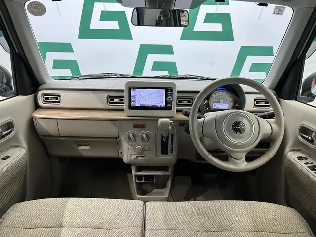 スズキ ラパン S 鹿児島県 2017(平29)年 6.8万km フレンチミントPM 禁煙車/社外ナビ/(フルセグ/Bluetooth/DVD/CD)/バックカメラ/運転席シートヒーター/電動格納ミラー/レーダーブレーキサポート/オートライト/純正フロアマット/純正ドアバイザー/スマートキー/プッシュスタート/アイドリングストップ