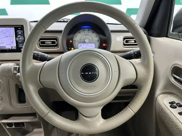 スズキ ラパン S 鹿児島県 2017(平29)年 6.8万km フレンチミントPM 禁煙車/社外ナビ/(フルセグ/Bluetooth/DVD/CD)/バックカメラ/運転席シートヒーター/電動格納ミラー/レーダーブレーキサポート/オートライト/純正フロアマット/純正ドアバイザー/スマートキー/プッシュスタート/アイドリングストップ