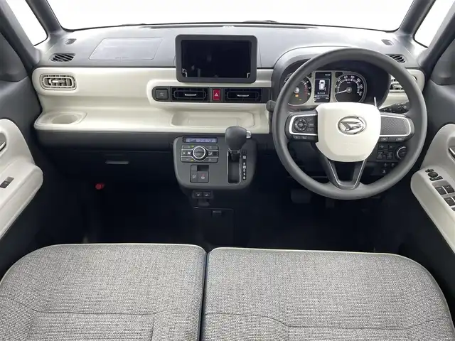 ダイハツ ムーヴ キャンバス ストライプス G 熊本県 2024(令6)年 0.1千km シャイニングホワイトパール/アプリコットピンクメタリック ナビ装着用アップグレードパック/両側パワースライドドア/USBソケット/保温カップホルダー/前席シートヒーター/プッシュスタート/電動格納ミラー/純正ホイールキャップ/前後コーナーセンサー/LEDライト/フォグランプ/オートライト/オートホールド/ステアリングスイッチ/スペアキー