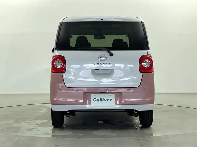 ダイハツ ムーヴ キャンバス ストライプス G 熊本県 2024(令6)年 0.1千km シャイニングホワイトパール/アプリコットピンクメタリック ナビ装着用アップグレードパック/両側パワースライドドア/USBソケット/保温カップホルダー/前席シートヒーター/プッシュスタート/電動格納ミラー/純正ホイールキャップ/前後コーナーセンサー/LEDライト/フォグランプ/オートライト/オートホールド/ステアリングスイッチ/スペアキー