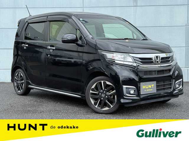 ホンダ Ｎ ＷＧＮ カスタム G ターボパッケージ 千葉県 2018(平30)年 2.5万km クリスタルブラックパール 社外メモリナビ/　ワンセグ/BT/DVD/CD/バックカメラ/ステアリングスイッチ/パドルシフト/ETC/HIDヘッドライト/オートライト/フォグライト/スマートキー/プッシュスタート/純正フロアマット/純正15インチAW