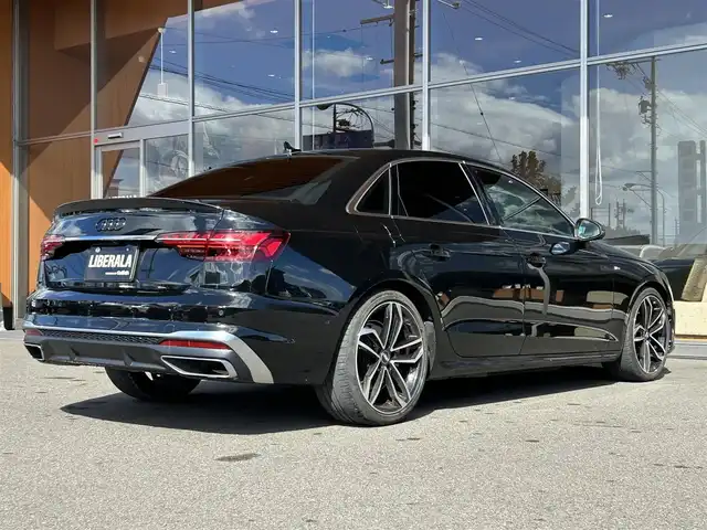 アウディ Ａ４ 35TFSI Sライン 岐阜県 2021(令3)年 1.9万km ミトスブラックメタリック マトリクスＬＥＤヘッドライト/アダプティブクルーズコントロール/アクティブレーンアシスト/プレセンスシティ/サイドアシスト/プレセンスリア/パーキングシステム/MMIナビゲーションシステム/バーチャルコックピットプラス/Bluetooth/AppleCarPlay/Android Auto/全周囲カメラ/ワイヤレスチャージング/リアスポイラー