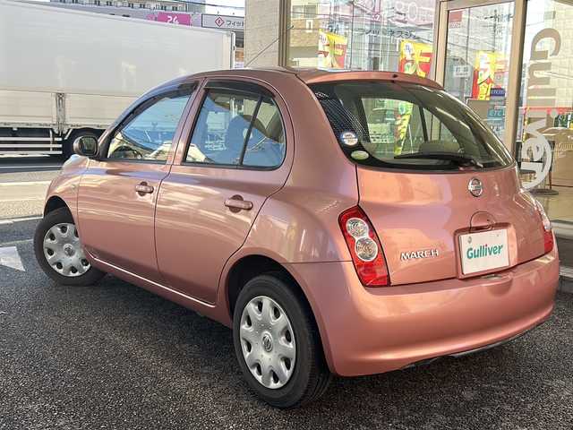 日産 マーチ 12S +navi HDD 大阪府 2007(平19)年 6.8万km サクラ 純正ＨＤＤナビ/純正ＣＤ/スマートキー/ＥＴＣ/Ｗエアバッグ/ＡＢＳ/電動ミラー/革巻きステアリング