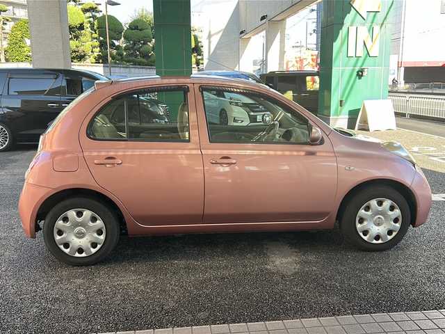 日産 マーチ 12S +navi HDD 大阪府 2007(平19)年 6.8万km サクラ 純正ＨＤＤナビ/純正ＣＤ/スマートキー/ＥＴＣ/Ｗエアバッグ/ＡＢＳ/電動ミラー/革巻きステアリング