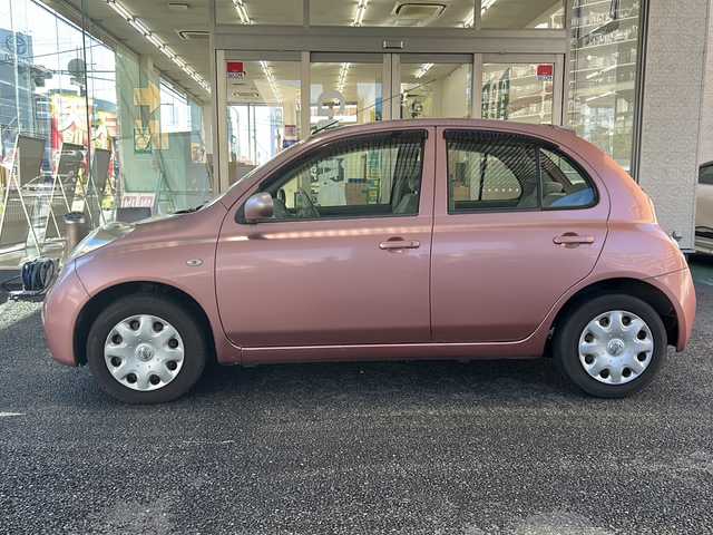 日産 マーチ 12S +navi HDD 大阪府 2007(平19)年 6.8万km サクラ 純正ＨＤＤナビ/純正ＣＤ/スマートキー/ＥＴＣ/Ｗエアバッグ/ＡＢＳ/電動ミラー/革巻きステアリング