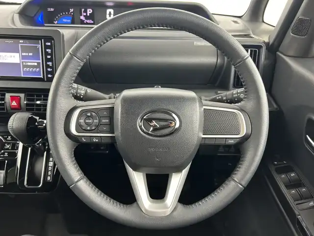 ダイハツ タント カスタム RS 愛知県 2024(令6)年 0.3万km シャイニングホワイトパール 禁煙車/ターボ/7インチナビ（NSZT-W68T）/（CD/DVD/Bluetooth/フルセグTV/SD)/バックカメラ/スマートアシスト/・衝突軽減ブレーキ/・レーンキープアシスト/・オートマチックハイビーム/・パーキングセンサー/シートヒーター/両側パワースライドドア/アイドリングストップ/純正15インチアルミホイール/スマートキー/スペアキー1本/プッシュスタート/LEDヘッドライト/フロントフォグランプ/オートライト/ベンチシート/横滑り防止装置/電動格納ミラー/電子パーキングブレーキ/オーチャードホール