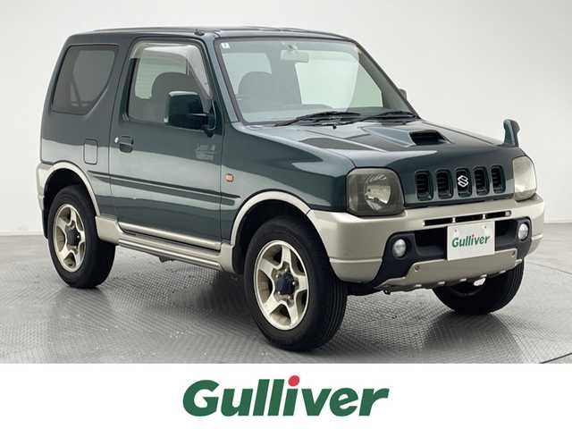 スズキ ジムニー ランドベンチャー 兵庫県 2002(平14)年 10.3万km グローブグリーンパールメタリック 社外CDオーディオ/純正16インチアルミホイール/フォグランプ/ETC/４WD/純正マット/ドアバイザー/トランスファー