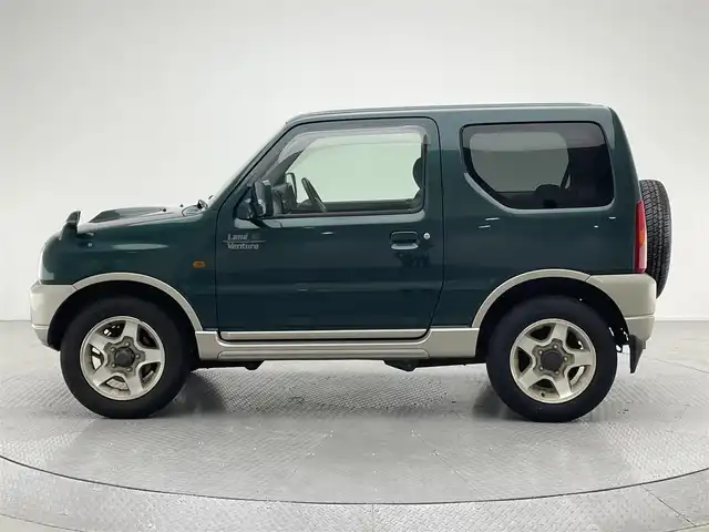 スズキ ジムニー ランドベンチャー 兵庫県 2002(平14)年 10.3万km グローブグリーンパールメタリック 社外CDオーディオ/純正16インチアルミホイール/フォグランプ/ETC/４WD/純正マット/ドアバイザー/トランスファー