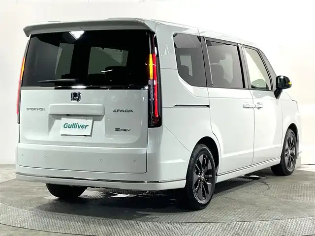 ホンダ ステップワゴン スパーダ eHEV 大阪府 2025(令7)年 0.1千km プラチナホワイトパール 登録済未使用車 純正11.4incナビTV バックカメラ レーダークルコン 衝突軽減ブレーキ レーンアシスト ブラインドSM ハーフレザー シートヒーター 電動リアゲート リアオートエアコン クリアランスソナー