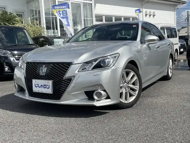 トヨタ クラウン ハイブリッド アスリートG 愛知県 2013(平25)年 13.6万km プレシャスシルバー (株)IDOMが運営する【じしゃロン名古屋鳴海店】の自社ローン専用車両になりますこちらは現金またはオートローンご利用時の価格です。自社ローンご希望の方は別途その旨お申付け下さい/フルセグテレビ/バックカメラ/クルーズコントロール/スマートキー/ETC/エアシート/シートヒーター