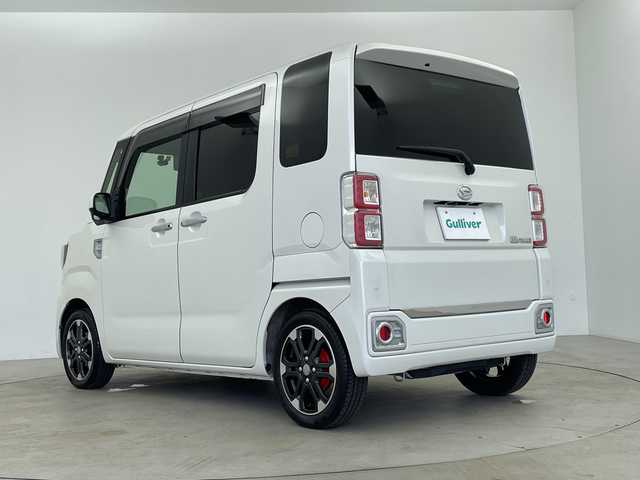 ダイハツ ウェイク G ターボ リミテッド SAⅢ 鹿児島県 2019(平31)年 3.3万km パールホワイトⅢ 純正SDナビ/（AM/FM/CD/DVD/Bluetooth/フルセグ）/両側パワースライドドア/パノラマモニター/ETC/ドライブレコーダー/スマートアシストIII/・衝突被害軽減ブレーキ/・車線逸脱警報/・誤発進抑制/・オートハイビーム/リアパーキングセンサー/LEDヘッドライト/革巻きステアリング/ステアリングスイッチ/レザー調シートカバー/リアサンシェード/純正15インチアルミホイール/スマートキー