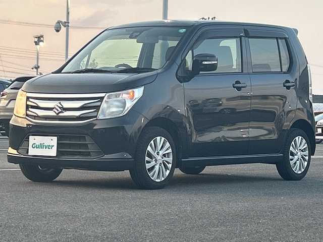 スズキ ワゴンＲ FZ 佐賀県 2014(平26)年 4.9万km ブルーイッシュブラックパール3 ・純正オーディオ/・ETC/・運転席シートヒーター/・純正14インチアルミホイール/・スマートキー/・スペアキー×１