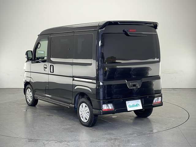 ダイハツ アトレー バン RS 滋賀県 2022(令4)年 4.6万km ブラックマイカメタリック 2WD・４WD切り替えスイッチ有/社外10型ディスプレイオーディオ/スマートアシスト/Bluetooth/両側パワースライドドア/クルーズコントロール　/リアヒーター/ステアリングスイッチ/ルーフコンソール/コーナーセンサー　（前後）/純正12インチホイール/ドアバイザー/ドアプロテクター/ハンドルカバー/電動格納ミラー/LEDヘッドライト/プッシュスタート
