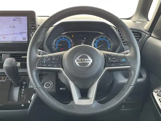 日産 ルークス HWS Gターボ プロパイロットED 茨城県 2022(令4)年 5.5万km チタニウムグレーメタリック 純正９インチナビ/アラウンドビューモニター/革巻きステアリング/ステアリングスイッチ/プロパイロット/両側パワースライドドア/LEDヘッドライト/ETC/プッシュスタート/スマートキー×2/コーナーセンサー
