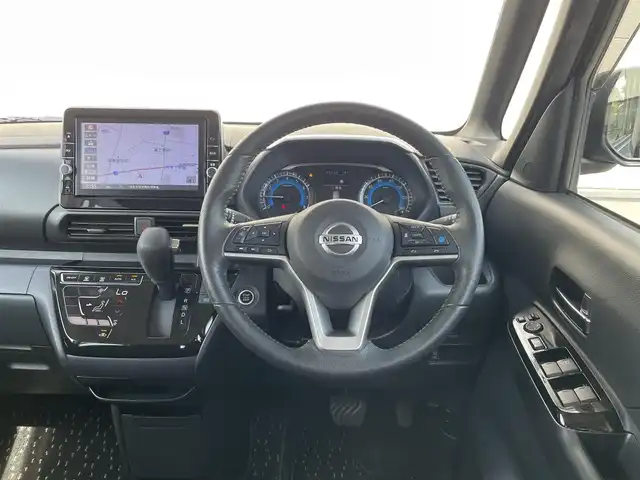 日産 ルークス HWS Gターボ プロパイロットED 茨城県 2022(令4)年 5.5万km チタニウムグレーメタリック 純正９インチナビ/アラウンドビューモニター/革巻きステアリング/ステアリングスイッチ/プロパイロット/両側パワースライドドア/LEDヘッドライト/ETC/プッシュスタート/スマートキー×2/コーナーセンサー