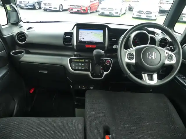 ホンダ Ｎ ＢＯＸ ＋ G ターボ Lパッケージ 千葉県 2016(平28)年 6.9万km スマートブラック 左パワースライドドア/右イージークローザードア/社外メモリーナビ/地デジTV/【DVD/CD再生機能　Bluetooth接続】/バックカメラ/パドルシフト/ETC/ウインカーミラー/スマートキー