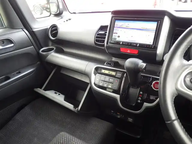 ホンダ Ｎ ＢＯＸ ＋ G ターボ Lパッケージ 千葉県 2016(平28)年 6.9万km スマートブラック 左パワースライドドア/右イージークローザードア/社外メモリーナビ/地デジTV/【DVD/CD再生機能　Bluetooth接続】/バックカメラ/パドルシフト/ETC/ウインカーミラー/スマートキー