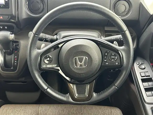 ホンダ Ｎ ＢＯＸ L ターボ 熊本県 2021(令3)年 2.9万km ベージュ 純正ナビVXM-214VFi（ＣＤ・ＤＶＤ・BT・フルセグ・ＵＳＢ）/バックカメラ　/社外前後ドライブレコーダー　/ビルトインＥＴＣ　/両側パワースライドドア　/後ろのみクリアランスソナー　/ホンダセンシング/・衝突軽減ブレーキ/・アダブティブクルーズコントロール/・先行車発進お知らせ機能/・標識認識機能/・路外逸脱制御機能/・レーンキープアシスト/・オートハイビーム/横滑り防止/前席シートヒーター/純正フロアマット/オートライト/LEDヘッドライト/スマートキー/プッシュスタート/スペアキー1本/保証書/取扱説明書