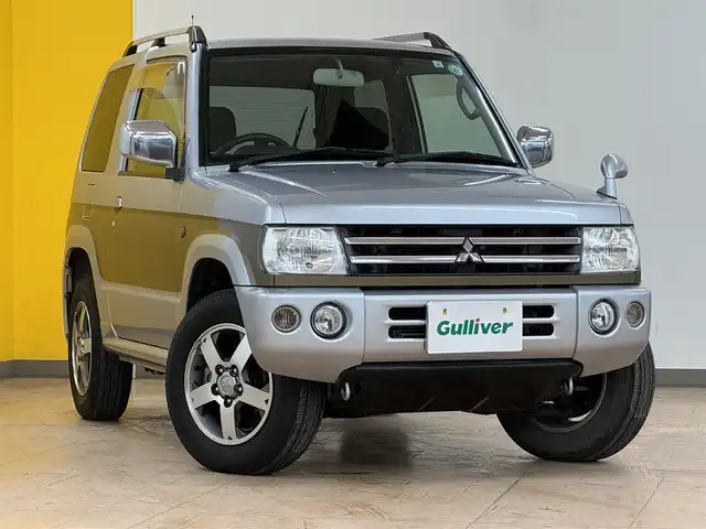 三菱 パジェロ ミニ リミテッドエディション XR 群馬県 2007(平19)年 6.4万km クールシルバーメタリック 純正オーディオ/　　FM/AM/CD/MD/純正15インチAW/シートヒーター/フォグランプ/ヘッドライトレベライザー/ルーフレール/純正フロアマット/純正ドアバイザー/電動格納ミラー/リモコンキー/ETC