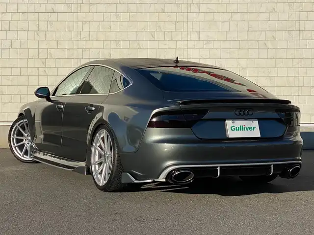 アウディ Ａ７ SB 2．0 TFSI クワトロ 岐阜県 2011(平23)年 7.9万km ガンＭ 社外エアロ　フロント/サイド/リア/前席パワーシート/前席シートメモリ/前席シートヒーター/純正ナビ　bluetooth/CD/ワンセグTV/LEDヘッドライト/レザーシート/ステアリングスイッチ/パワーバックドア/ETC/保証書/取扱説明書/純正フロアマット/車高調/4WD