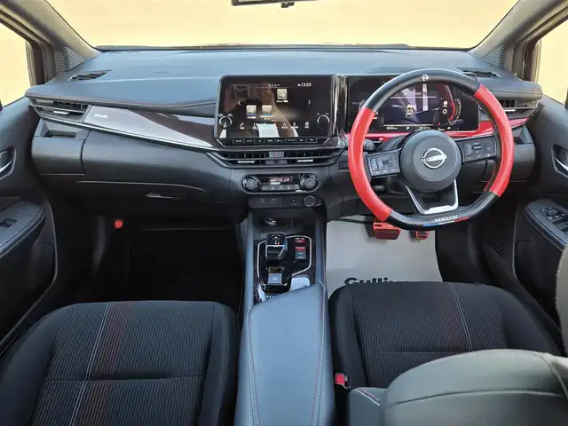 日産 オーラ ニスモ 鹿児島県 2023(令5)年 8.3万km スーパーブラック プロパイロット　/デジタルインナーミラー　/アラウンドビューモニター　/ＮＩＳＳＡＮコネクトナビ　/ＮＩＳＭＯ純正アルミホイール（１７インチ）　/ビルトインＥＴＣ２．０　/ＮＩＳＭＯ専用ハーフレザーシート/前後コーナーセンサー/Bluetoothオーディオ/フルセグテレビ/横滑り防止装置/レーンキープアシスト/プッシュスタート/スマートキー