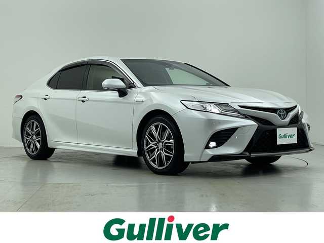 トヨタ カムリ WS 愛知県 2018(平30)年 2.9万km プラチナホワイトパールマイカ 純正ナビ/・Bluetooth/・CD/DVD/・フルセグテレビ/・SD音楽録音/バックカメラ/パワーシート/クリアランスソナー/パドルシフト/レーダー探知機/ハーフレザーシート/衝突軽減ブレーキ/レーンキープアシスト/オートマチックハイビーム/前後コーナーセンサー/レーダークルーズコントロール/前方ドライブレコーダー/ビルトインETC/LEDヘッドライト