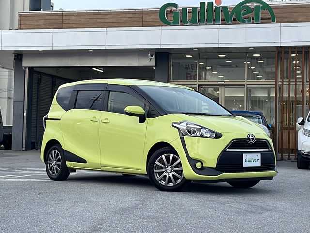 トヨタ シエンタ G 沖縄県 2016(平28)年 4.3万km エアーイエロー 純正ナビ・TV・Bluetooth・CD/バックカメラ/両側パワースライドドア/ETC/ドライブレコーダー/オートマチックハイビーム/社外アルミ/レーンキープアシスト/スマートキー