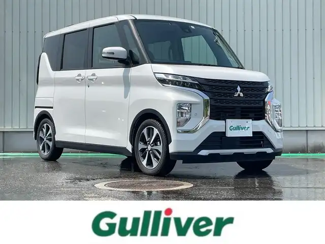三菱 ｅＫクロススペース 富山県 2021(令3)年 2.4万km サラエボホワイト 純正ナビ/フルセグＴＶ/Bluetooth/DVD再生/アラウンドビューモニター/フロントカメラ/サイドカメラ/バックカメラ/両側パワースライドドア/ビルトインETC/シートヒーター/衝突軽減ブレーキ/レーンディパーチャーアラート/ドアバイザー/フロアマット