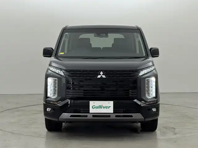 三菱 デリカＤ：５ シャモニー 福岡県 2024(令6)年 0.2万km グラファイトグレーメタリック/ブラックマイカ ワンオーナー　/純正１０．１型ナビ　/フルセグTV　/全方位カメラ　/電動サイドステップ　/レーダークルーズコントロール　/コーナーセンサー　/衝突被害軽減ブレーキ　/レーンキープ　/BSW　/パドルシフト　/ハーフレザーシート　/パワーシート　/両側電動スライドドア　/パワーバックドア　/シートヒーター　/ステアリングヒーター　