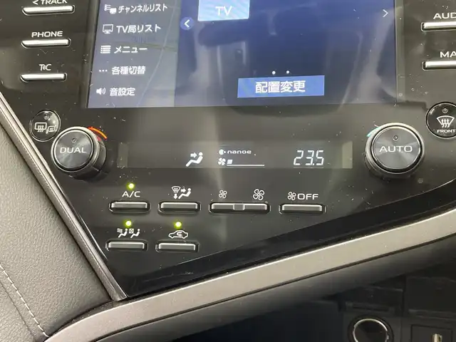 トヨタ カムリ WS 栃木県 2020(令2)年 3.1万km プラチナホワイトパールマイカ 純正ナビ/(Bluetooth/フルセグTV/USB)/バックカメラ/トヨタセーフティーセンス/衝突軽減ブレーキ/車線逸脱警報/オートマチックハイビーム/先行車発進お知らせ機能/BSM/コーナーセンサー/ETC2.0/前後ドラレコ/ハーフレザーシート/オートライト/LEDヘッドライト/横滑り防止装置/AC100V電源/フォグランプ/スマートキー/プッシュスタート/ステアリングスイッチ/ウィンカーミラー/電動格納ミラー/純正18インチアルミホイール/社外フロアマット