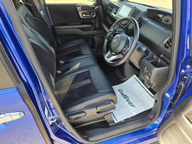 ホンダ Ｎ ＢＯＸ カスタム G L ターボ ホンダセンシング 鹿児島県 2019(令1)年 2.6万km ブリリアントスポーティブルーメタリック2トーン ターボ車　/レーダークルーズコントロール　/ビルトインＥＴＣ２．０　/ドライブレコーダー　/純正ＳＤナビ（ＶＸＭ－２０４ＶＦｉ）　/Ｂｌｕｅｔｏｏｔｈオーディオ　/フルセグテレビ　/バックカメラ　/D+N席シートヒーター/両側パワースライドドア/純正アルミホイール(15インチ)/横滑り防止機能/レーンキープアシスト/LEDヘッドライト/プッシュスタート/スマートキー