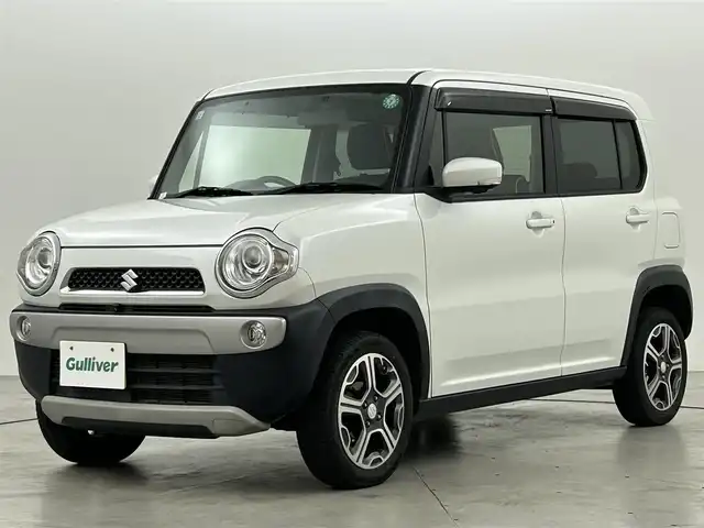スズキ ハスラー X 福岡県 2017(平29)年 10.2万km ピュアホワイトP 社外ナビ（ＢＴ，フルセグＴＶ）　/全方位カメラ　/純正ドライブレコーダー/ビルトインＥＴＣ　/衝突被害軽減ブレーキ　/レーンキープ　/横滑り防止装置　/アイドリングストップ/シートヒーター　/純正１５インチＡＷ