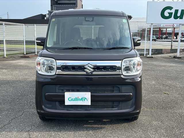 スズキ スペーシア HYBRID X 富山県 2020(令2)年 5.3万km アーバンブラウンパールメタリック スマートキー/両側パワースライドドア/衝突安全ブレーキ/Bluetooth/純正14インチAW/シートヒーター（D席）/LEDヘッドライト/純正フロアマット/純正ドアバイザー/横滑り防止装置/アイドリングストップ/電動格納ウィンカーミラー/ETC2.0/保証書/取扱説明書/スペアキー/点検整備記録簿