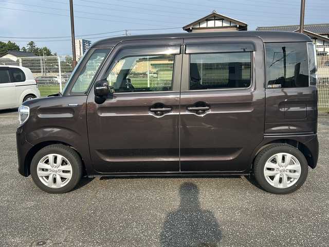 スズキ スペーシア HYBRID X 富山県 2020(令2)年 5.3万km アーバンブラウンパールメタリック スマートキー/両側パワースライドドア/衝突安全ブレーキ/Bluetooth/純正14インチAW/シートヒーター（D席）/LEDヘッドライト/純正フロアマット/純正ドアバイザー/横滑り防止装置/アイドリングストップ/電動格納ウィンカーミラー/ETC2.0/保証書/取扱説明書/スペアキー/点検整備記録簿