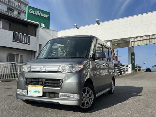 ダイハツ タント カスタム X 宮崎県 2009(平21)年 11.4万km プラチナグレーメタリック 純正ナビ/ETC/前方ドライブレコーダー/フルセグTV/Bluetooth/CD/DVDチェンジャー/純正アルミホイール/純正フロアマット