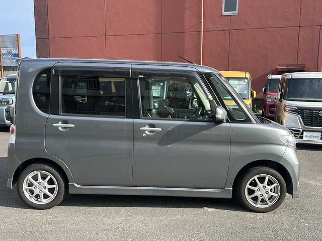 ダイハツ タント カスタム X 宮崎県 2009(平21)年 11.4万km プラチナグレーメタリック 純正ナビ/ETC/前方ドライブレコーダー/フルセグTV/Bluetooth/CD/DVDチェンジャー/純正アルミホイール/純正フロアマット