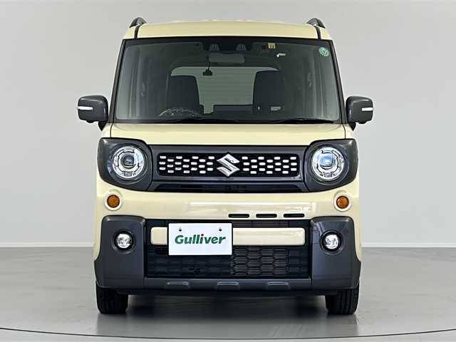スズキ スペーシア ギア HYBRID XZ 福島県 2022(令4)年 1.5万km シフォンアイボリーM /禁煙車//4WD//スズキセーフティサポート/・後退時ブレーキサポート/・車線逸脱抑制制御機能/・車線逸脱警報機能/・パーキングソナー/・横滑り防止装置/・ハイビームアシスト//デュアルカメラブレーキサポート//ヘッドアップディスプレイ//アダプティブクルーズコントロール//全周囲カメラ//メーカーOPナビ/・BT.USB.CD.DVD/・フルセグTV//両側パワースライドドア//前席シートヒーター//ビルトインETC//ドライブレコーダー（FR）//プッシュスタート//スマートキー×2//LEDヘッドライト//LEDフォグライト//ステアリングスイッチ//純正フロアマット//純正14インチAW//シートバックテーブル//ロールサンシェード//後席サーキュレーター