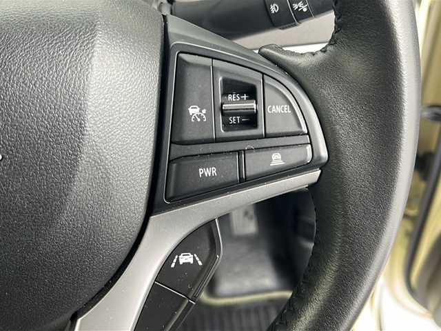 スズキ スペーシア ギア HYBRID XZ 福島県 2022(令4)年 1.5万km シフォンアイボリーM /禁煙車//4WD//スズキセーフティサポート/・後退時ブレーキサポート/・車線逸脱抑制制御機能/・車線逸脱警報機能/・パーキングソナー/・横滑り防止装置/・ハイビームアシスト//デュアルカメラブレーキサポート//ヘッドアップディスプレイ//アダプティブクルーズコントロール//全周囲カメラ//メーカーOPナビ/・BT.USB.CD.DVD/・フルセグTV//両側パワースライドドア//前席シートヒーター//ビルトインETC//ドライブレコーダー（FR）//プッシュスタート//スマートキー×2//LEDヘッドライト//LEDフォグライト//ステアリングスイッチ//純正フロアマット//純正14インチAW//シートバックテーブル//ロールサンシェード//後席サーキュレーター