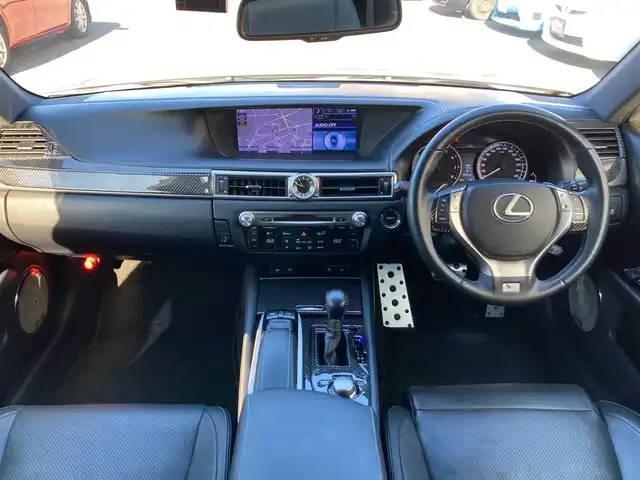 レクサス ＧＳ 250 Fスポーツ 静岡県 2012(平24)年 8.2万km ソニックシルバー 純正HDDナビ/　AM FM CD DVD Bluetooth USB AUX/フルセグTV/ビルトインETC/バックモニター/ドライブレコーダー/パワーシート(前席)/シートヒーター/シートベンチレーション/パワートランクリッド/前後方クリアランスソナー/クルーズコントロール/純正19インチアルミホイール/TOM’Sマフラー/レクサスオレンジキャリパー/車高調/三眼LEDオートヘッドランプ/マークレビンソンサウンド/ブラックレザーシート/フルエアロ
