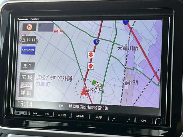 スズキ スペーシア ギア HYBRID XZ 静岡県 2019(令1)年 6万km ツールグリーンパールメタリック/ガンメタリック2トーンルーフ 純正ナビ/・全方位モニター/・フロント、サイドカメラ/・Bluetooth/・CD/DVD/・フルセグTV/・iPod/主要装備/・プッシュスタート/・両側パワースライドドア/・ETC車載器/・前席シートヒーター/・オートライト/・LEDヘッドライト/・純正フロアマット/・コーナーセンサー/・衝突被害軽減システム/・レーンキープアシスト/・後席サンシェード/・アイドリングストップ/・純正14インチＡＷ