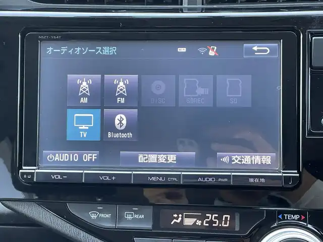 トヨタ アクア S 茨城県 2016(平28)年 6.2万km スーパーレッドⅤ ワンオーナー/純正ナビ/NSZT-Y64T/AM/FM/CD/DVD/SD/TV/BT/フルセグテレビ/バックカメラ/コーナーセンサー/ドライブレコーダー/純正フロアマット/Wエアバッグ/ドアバイザー/プッシュスタート/ETC/保証書/取扱説明書/記録簿