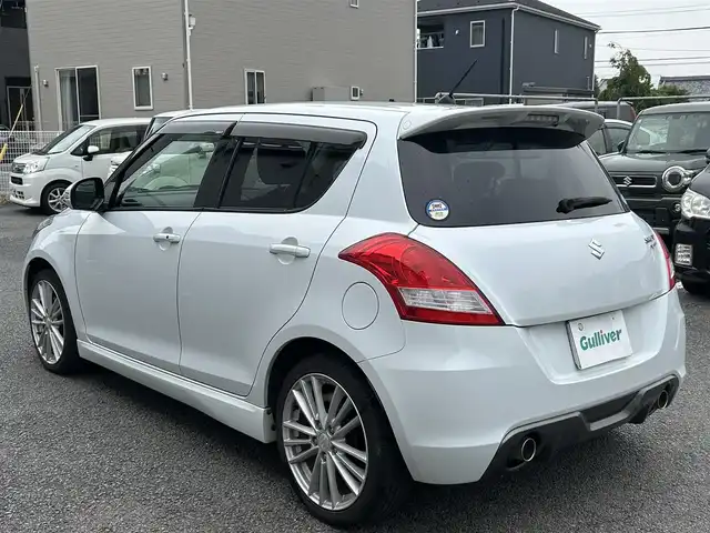 スズキ スイフト スポーツ 静岡県 2012(平24)年 4.9万km スノーホワイトパール ユーザー買取車両/純正SDナビ（AVC-MRZ05）/【CD/地デジTV】/純正LEDヘッドライト/純正17インチAW/クルーズコントロール/プッシュスタートボタン/MTモード付AT/パドルシフト/ETC/スマートキー/スペアキー×1/取扱説明書