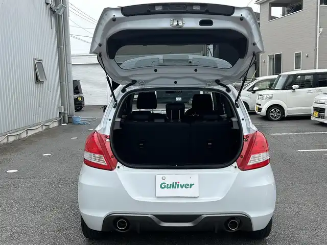 スズキ スイフト スポーツ 静岡県 2012(平24)年 4.9万km スノーホワイトパール ユーザー買取車両/純正SDナビ（AVC-MRZ05）/【CD/地デジTV】/純正LEDヘッドライト/純正17インチAW/クルーズコントロール/プッシュスタートボタン/MTモード付AT/パドルシフト/ETC/スマートキー/スペアキー×1/取扱説明書