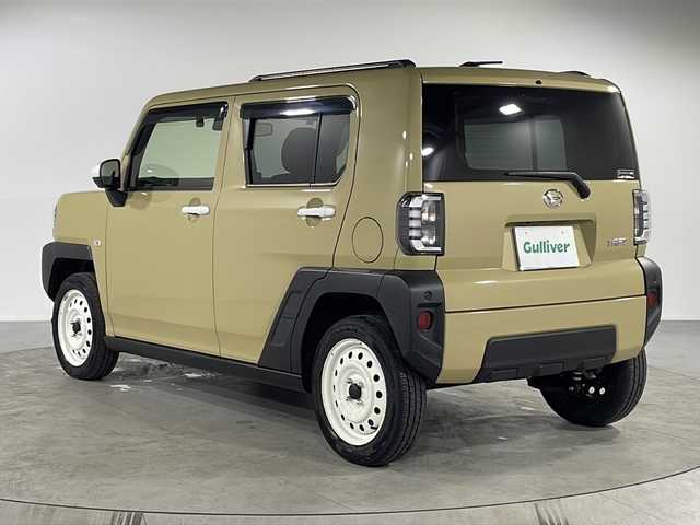 ダイハツ タフト G 福岡県 2023(令5)年 1.2万km サンドベージュメタリック ・純正ナビ/・Bluetooth/・USB/・フルセグTV/・IPoｄ/・全方位カメラ/・自動駐車/・純正ドラレコ/・衝突軽減ブレーキ/・スカイフィールトップ/・シートヒーター/・純正フロアマット/・電動パーキング/・ブレーキホールド