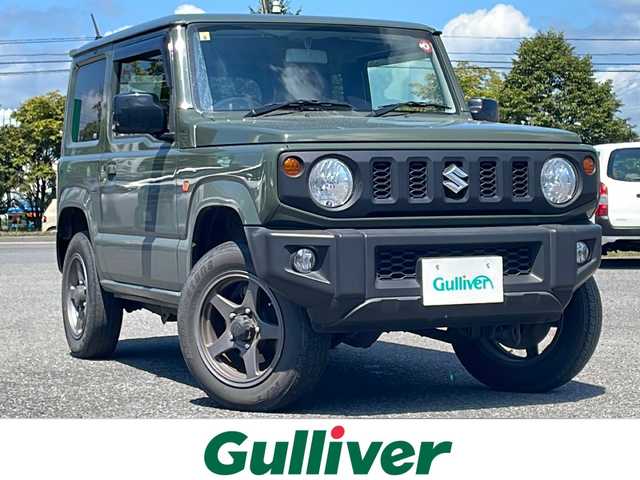 スズキ ジムニー XL 道央・札幌 2018(平30)年 6.9万km ジャングルグリーン パートタイム4WD/5速MT/社外オーディオ/FM/AM/CD/iPod/横滑り防止システム/前席シートヒーター/純正フロアマット/スマートキー/プッシュスタート/スペアキー1本/冬タイヤ積込み/175/80R16　2024年式 山7mm